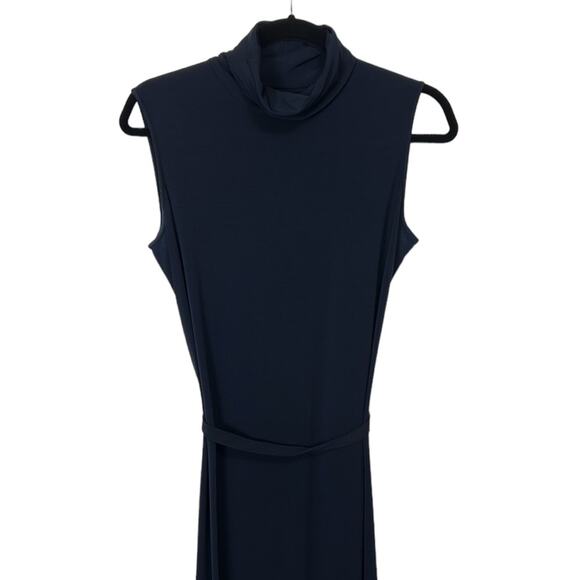 Doncaster Navy Sleeveless Turtleneck maxi dress women’s size 8 - Picture 2 of 7